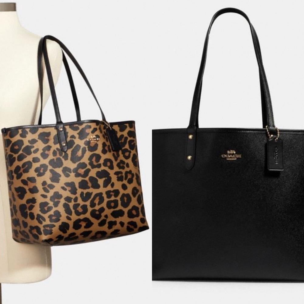 Coach Tote Leopard Print - Picture 2 of 9